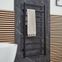 Verona Leonardo Textured Black Designer Towel Rail