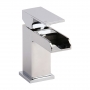 Verona Liberty Waterfall Mono Basin Mixer Tap with Sprung Waste - Chrome