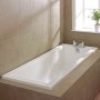 Verona Atlanta Single Ended Rectangular Bath 1700mm x 700mm - 0 Tap Hole (inc Leg Set)