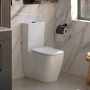 Verona Lovito Rimless Comfort Height Fully Back to Wall Close Coupled Toilet (inc Soft Close Seat)