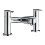 Verona Luna Bath Filler Tap Pillar Mounted - Chrome
