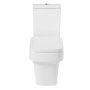Verona Medici Flush to Wall Close Coupled Toilet with Push Button Cistern - Soft Close Seat