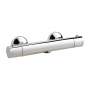 Verona Minimalist Exposed Thermostatic Bar Shower Valve Dual Handle - Chrome