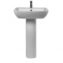 Verona Piccolo Basin with Full Pedestal 570mm Wide - 1 Tap Hole