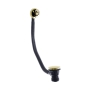 Verona Brushed Brass Press Top Bath Waste and Overflow
