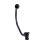 Verona Matt Black Press Top Bath Waste and Overflow