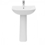 Verona Promenade Basin & Full Pedestal 550mm Wide 1 Tap Hole
