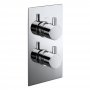 Verona Pure Concealed Thermostatic Shower Valve Dual Handle - Chrome