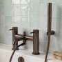 Verona Rivenza Brushed Bronze Bath Shower Mixer Tap (inc Kit)