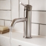 Verona Rivenza Fluted Chrome Basin Mixer Tap (inc Waste)