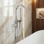 Verona Rivenza Chrome Freestanding Bath Shower Mixer Tap (inc Kit)