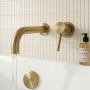 Verona RIvenza Brushed Brass Wall Mounted Bath Filler Tap