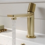 Verona Velora Brushed Brass Basin Mixer Tap (inc Waste)