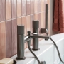 Verona Velora Gunmetal Bath Shower Mixer Tap (inc Kit)