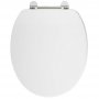 Verona Holborn Gloss White Wooden Effect Soft Close Toilet Seat