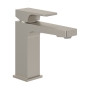 Villeroy & Boch Architectura Square Basin Mixer Tap without Waste - Brushed Nickel Matt