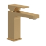 Villeroy & Boch Architectura Square Basin Mixer Tap without Waste - Brushed Gold