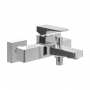Villeroy & Boch Architectura Wall Mounted Square Bath Shower Mixer Tap - Chrome