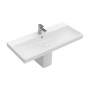 Villeroy & Boch Avento Basin and Semi Pedestal 800mm Wide - 1 Tap Hole