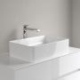 Villeroy & Boch Collaro Rectangular Sit-On Countertop Basin 560mm Wide - 0 Tap Hole