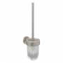 Villeroy & Boch Elements Tender Toilet Brush and Holder - Brushed Nickel Matt
