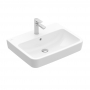 Villeroy & Boch O.novo Basin and Semi Pedestal 500mm Wide - 1 Tap Hole