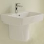 Villeroy & Boch O.novo Basin and Semi Pedestal 550mm Wide - 1 Tap Hole