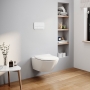 Villeroy & Boch Subway 2.0 Wall Hung Toilet Bundle with ViPro 2.0 Frame and White Flush Plate