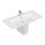 Villeroy & Boch Subway 3.0 Basin and Semi Pedestal 1000mm Wide 1 Tap Hole - White Alpin
