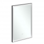 Villeroy & Boch Subway 3.0 LED Bathroom Mirror 750mm H x 600mm W - Black Matt/White Matt