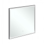 Villeroy & Boch Subway 3.0 LED Bathroom Mirror 750mm H x 800mm W - Black Matt/White Matt