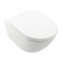 Villeroy & Boch Subway 3.0 Rimless Wall Hung Toilet with TwistFlush Stone White CeramicPlus - Soft Close Seat