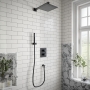 Villeroy & Boch Universal Dual Concealed Mixer Shower with Shower Handset and Square Fixed Head - Matt Black