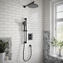 Villeroy & Boch Universal Dual Concealed Mixer Shower with Shower Kit and Round Fixed Head - Matt Black