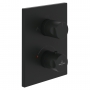 Villeroy & Boch Universal Thermostatic Concealed Shower Valve Dual Outlet - Matt Black