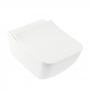 Villeroy & Boch Venticello Rimless Wall Hung Toilet - Slim Sandwich Soft Close Seat