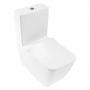 Villeroy & Boch Venticello Rimless Close Coupled Toilet DirectFlush with Push Button Cistern - Slim Wrapover Soft Close Seat