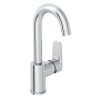 Vitra Flow Soft Single Lever Side Action Basin Mixer Tap - Chrome