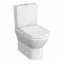 VitrA Integra Round Rimless Close Coupled BTW Toilet (inc Slim Seat)