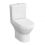 VitrA Integra Round Rimless Close Coupled Toilet (inc Slim Seat)