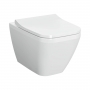 VitrA Integra Square Wall Hung Toilet (inc Slim Wrapover Seat)