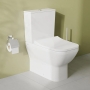 VitrA Integra Square Rimless Close Coupled BTW Toilet (inc Wrapover Seat)