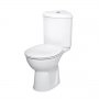 Vitra Layton Corner Close Coupled Toilet Push Button Cistern - Standard Seat