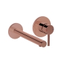 Vitra Origin Basin Mixer Tap Wall Mounted - Soft Copper
