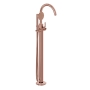 Vitra Origin Classic Freestanding Bath Shower Mixer Tap with Shower Kit - Soft Copper