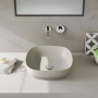 VitrA Recycled Square Countertop Vessel Basin 475mm x 420mm - Matt Taupe