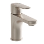 Vitra Root Round Compact Basin Mixer Tap - Brushed Nickel