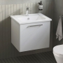 Vitra Root Flat Wall Hung 1-Drawer Vanity Unit with Basin 600mm Wide