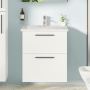 Vitra Root Flat Wall Hung 2-Drawer Vanity Unit with Basin 600mm Wide