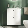 Vitra Root Classic Wall Hung 2-Drawer Vanity Unit with Basin 600mm Wide